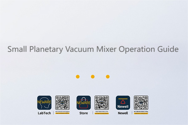 Small Planetary Vacuum Mixer Operation Guide