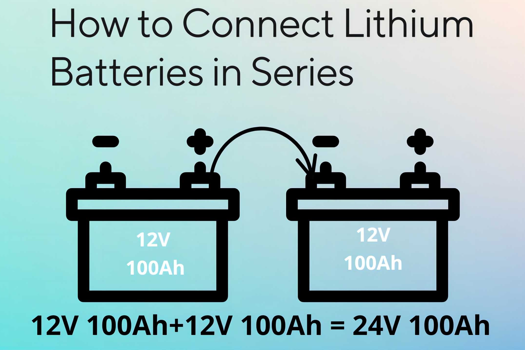 how to connect lithium batteries in series