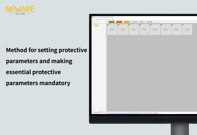 Method for setting protective parameters and making essential protective parameters mandatory