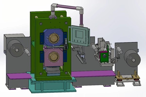 Schematic diagram of roller press production 