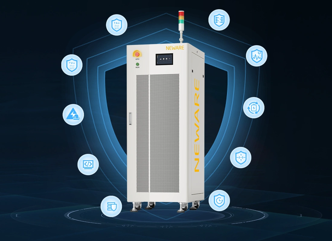 The NEWARE-battery tester-CE-6000 Cell battery Testing System has many security features