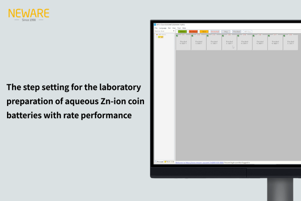 The step setting for the laboratory preparation of aqueous Zn-ion coin batteries with rate performance