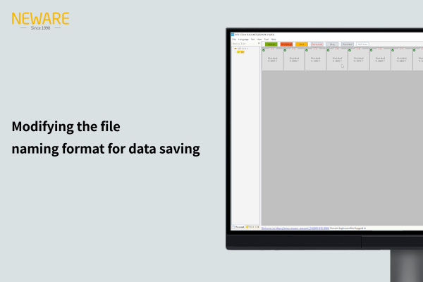 Modifying the file naming format for data saving