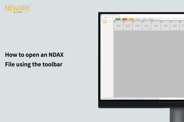 How to open an NDAX File using the toolbar