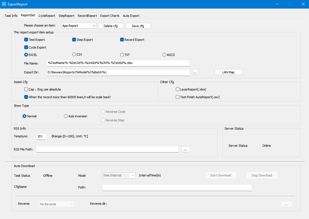 Manually export reports-2