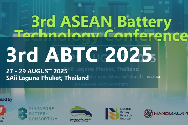 Join NEWARE at 3rd ASEAN Battery Technology in Thailand (27 August)  to explore the latest in battery performance testing.