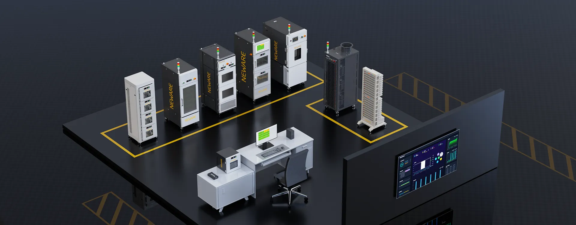 Paired with NEWARE's BTS battery testing software