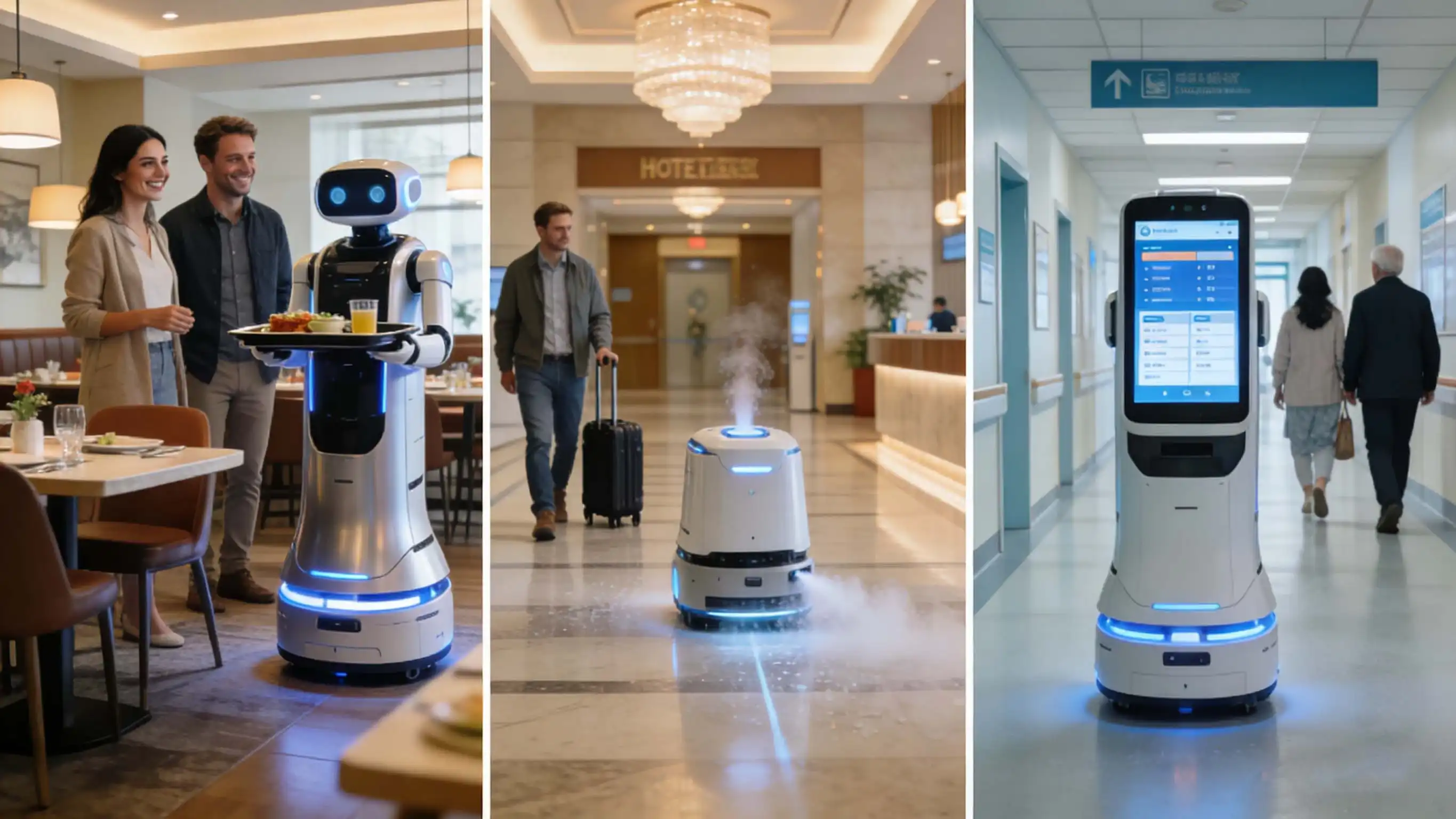 Commercial service robots