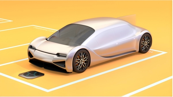 schematic diagram of electric vehicles wirelessly recharging via laser(1)