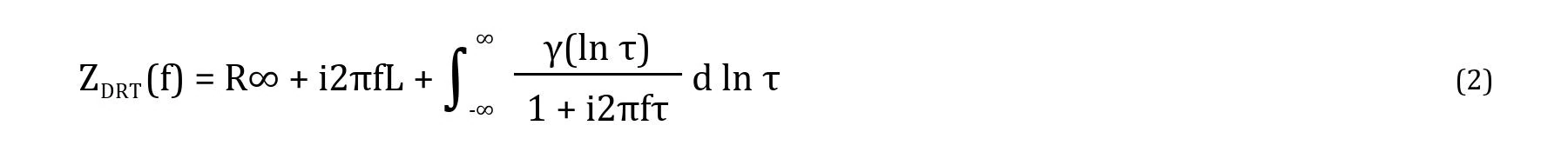 equation drt impedance model with inductance