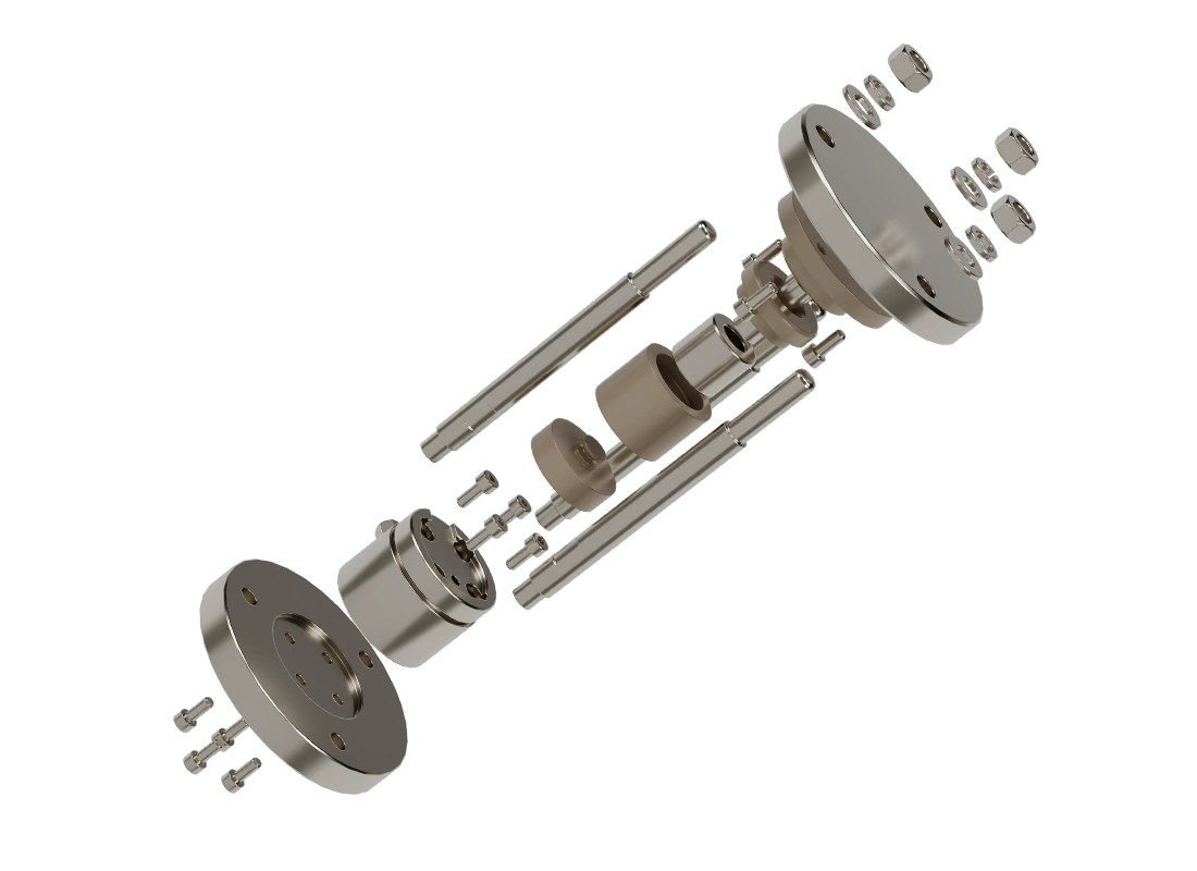 neware solid state battery mold exploded view