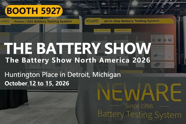 Live from Detroit! The Battery Show North America 2026 is Live – Visit NEWARE at Booth #5972