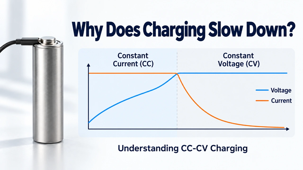 Why Does Lithium-Ion Battery Charging Slow Down Near Full Charge?